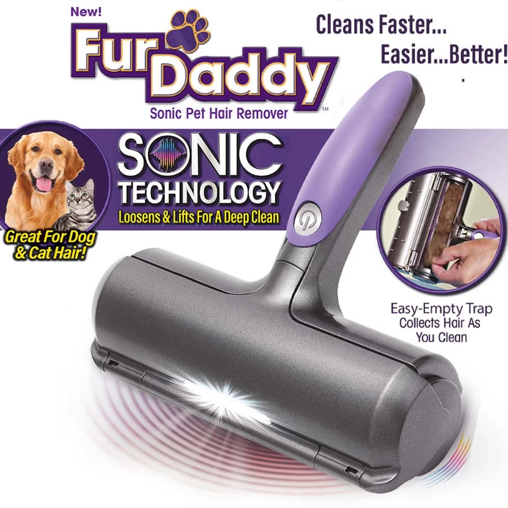 جهاز لاسلكي لازالة شعر الحيوانات من الملابس والاثاث والسجاد بخزان سهل التنظيف