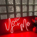 You + Me Neon Led Light Sign Art Decor