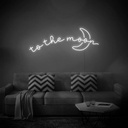 To The Moon Neon Led Light Sign Art Decor