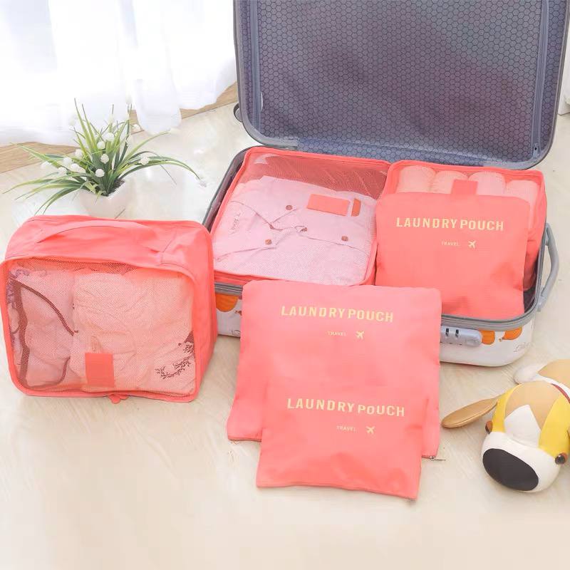 مجموعة منظم حقائب السفر لجعل السفر أكثر راحة 6 قطع