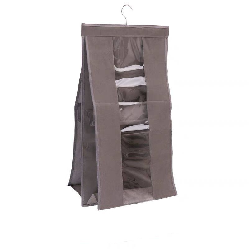 منظم شنط داخل الدولاب وتربروف زوجي للحفاظ عليها من التكسير والأتربة بجزء شفاف لسهولة الأختيار