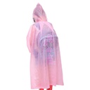 كوت وتربروف لحماية الاطفال من المطر والأتساخ بكابشوه وجيوب امامية برسومات مميزة قابل للطي