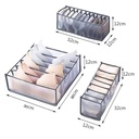 منظم الملابس الداخلية وربطات العنق والبرا والجوارب 2 قطعه