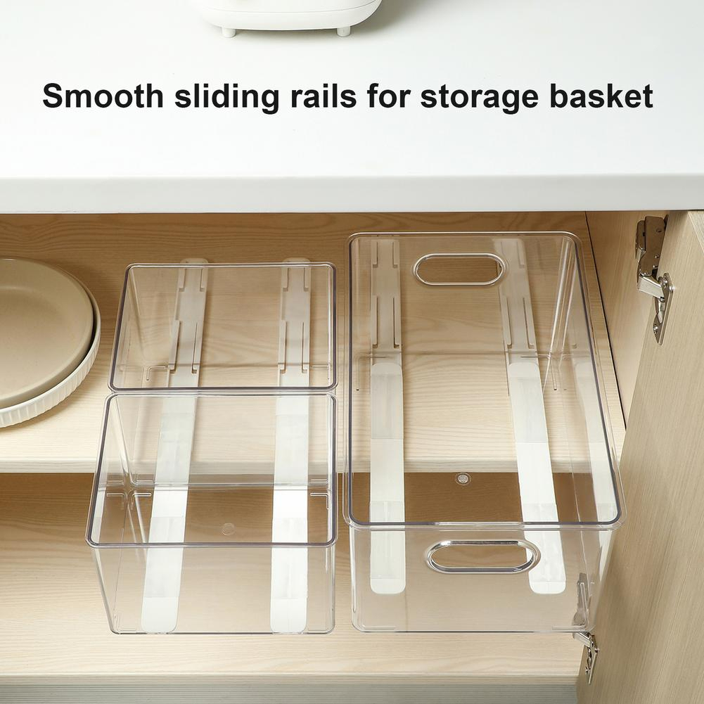 درج اكليريك منظم لدواليب المطبخ والثلاجة قابل للسحب لسهولة الوصول للمنتجات