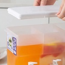 ديسبنسر عصائر 3 في 1 بغطاء محكم الغلق مع حنفية لكل قسم لسهولة الاستخدام