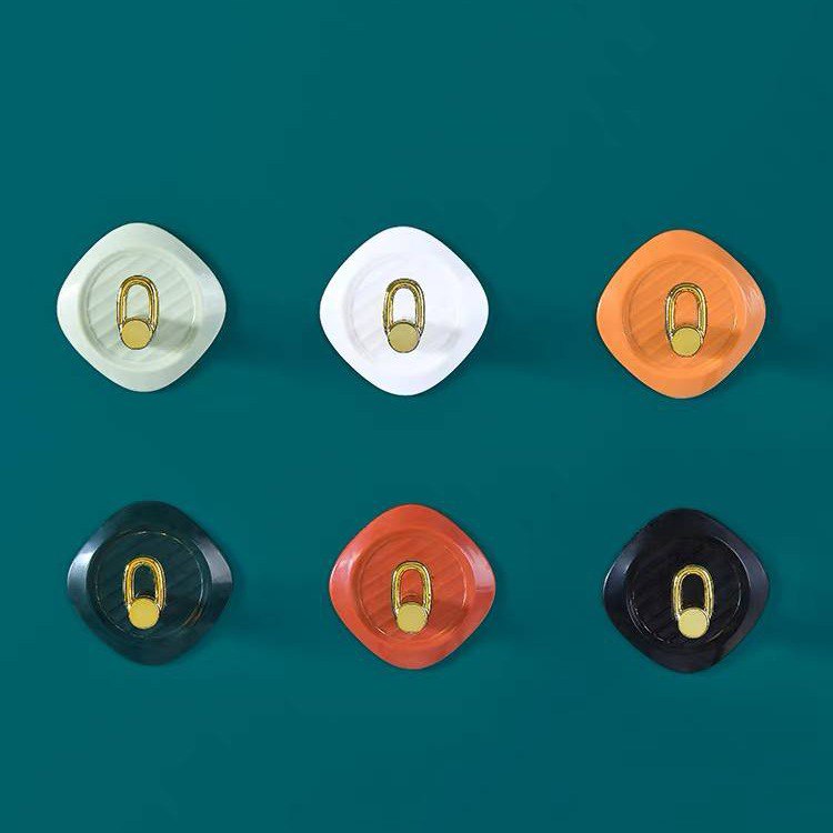 هوك ذاتي اللصق بديل للمسامير لتعليق الملابس وادوات الحمام والمطبخ 4 قطع