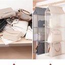 شماعة رفوف شفافة للشنط والملابس داخل الدولاب