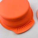 حلة سيليكون لحفظ وتسخين الطعام داخل الميكرويف بغطاء ويد قابلة للطي