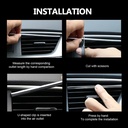 شرائط تزيين تكييف السيارات 10 قطع بالوان مختلفة