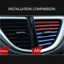 شرائط تزيين تكييف السيارات 10 قطع بالوان مختلفة