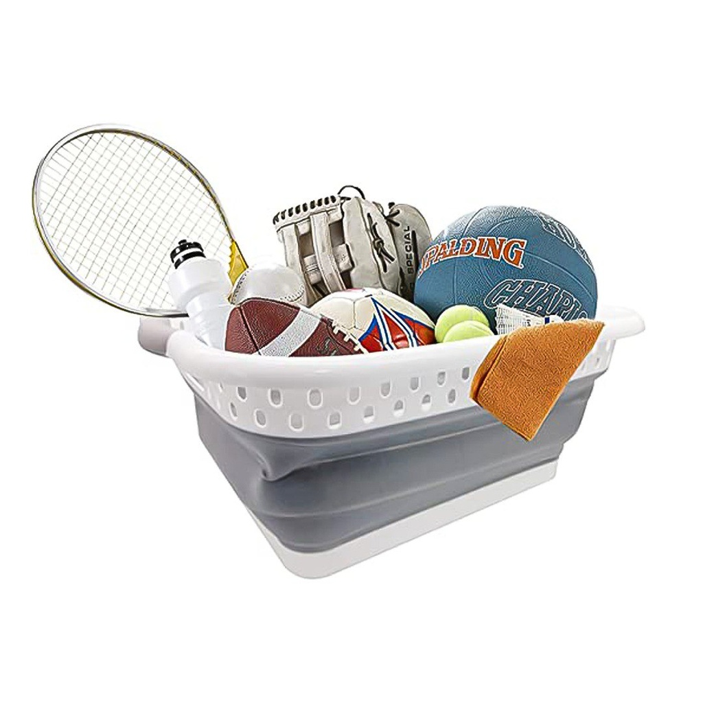 طبق غسيل سيليكون بيد من الجانبين لسهولة الحمل قابل للطي