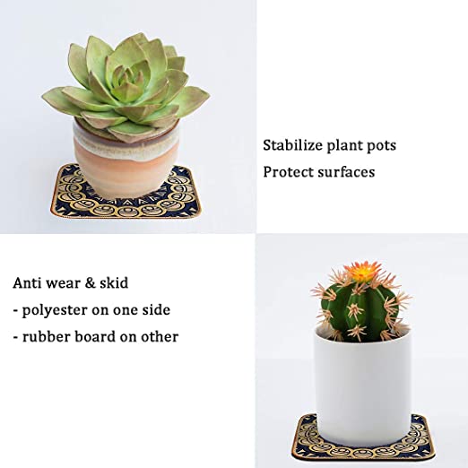 طقم كوستر قطعتين حامل للاكواب والحلل وقطع الديكور باشكال بوهيمية مختلفة