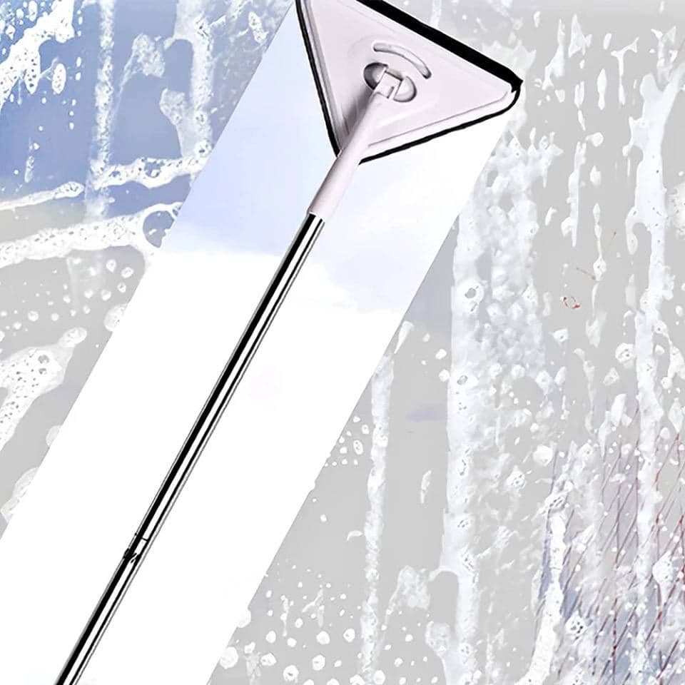 مساحة تراب وشرشوبة وزجاج 3في1 ذات الذراع الطويل لتنظيف جميع الأسطح والأماكن الصعبة