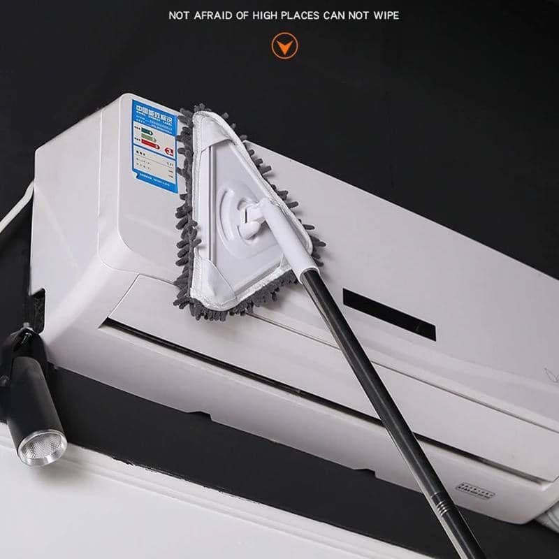 مساحة تراب وشرشوبة وزجاج 3في1 ذات الذراع الطويل لتنظيف جميع الأسطح والأماكن الصعبة