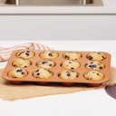 صينية كب كيك ومافن 12 عين طبقة سيراميك غير لاصق عملية وسهلة التنظيف