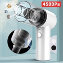 المكنسة اليدوية المتنقلة اللاسلكية بالشحن للسيارة وتنظيف الأماكن الصعبة