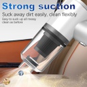 المكنسة اليدوية المتنقلة اللاسلكية بالشحن للسيارة وتنظيف الأماكن الصعبة