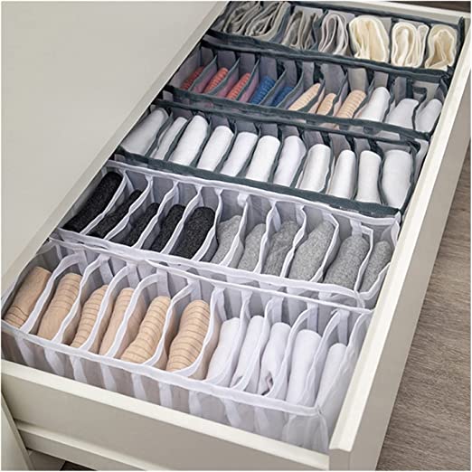 منظم ملابس 3 قطع لترتيب البناطيل والتيشرتات والقمصان داخل الادراج والدواليب