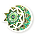 طقم صواني رمضانيه 3 قطع هلال وفانوس ونجمة لتقديم العصائر والمكسرات للضيوف