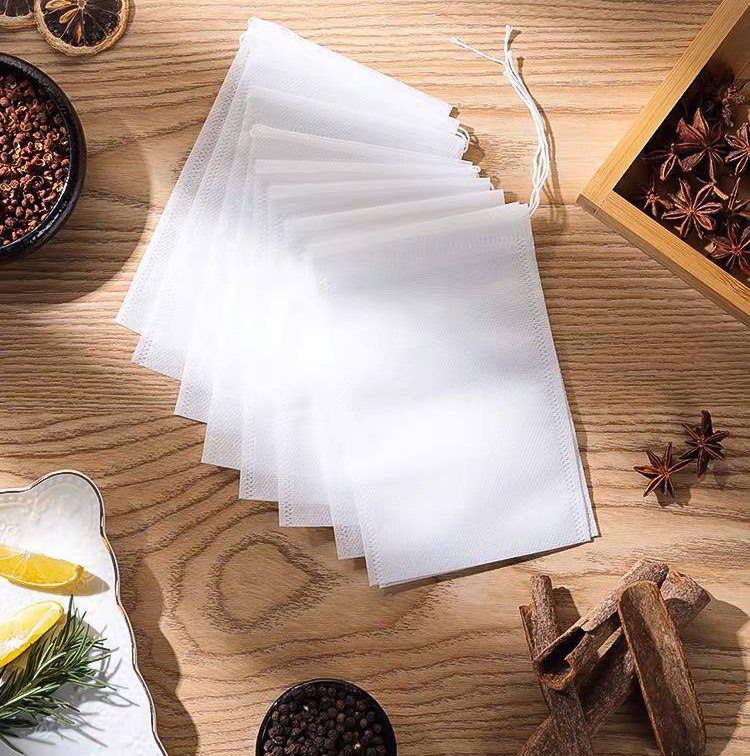 مجموعة اكياس فلتر للشاي والاعشاب 100 قطعة للاستعمال مره واحده