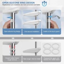 ركنة الحمام أربع أدوار وحامل فوطة من الأستانليس والبلاستيك