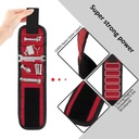 سوار معصم مغناطيسي حامل ومنظم للمسامير والمفكات لسهولة الرؤية اثناء الاستخدام