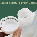 كيس حفظ وتخزين الأرز والحبوب والبقوليات 1.5 لتر بغطاء ويد قابل للطي والغسيل لإعادة الاستخدام