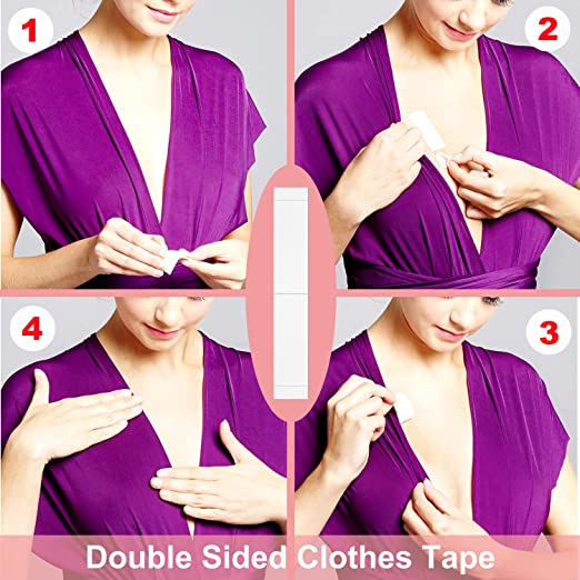 شريط لاصق غير مرئي لرفع الثدي وتربروف بدون الحاجه لارتداء حمالات