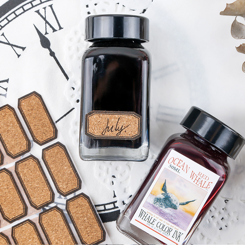 استيكر شكل خشبي كلاسيك قابل للكتابة للتحديد والتصنيف متعدد الأستخدامات