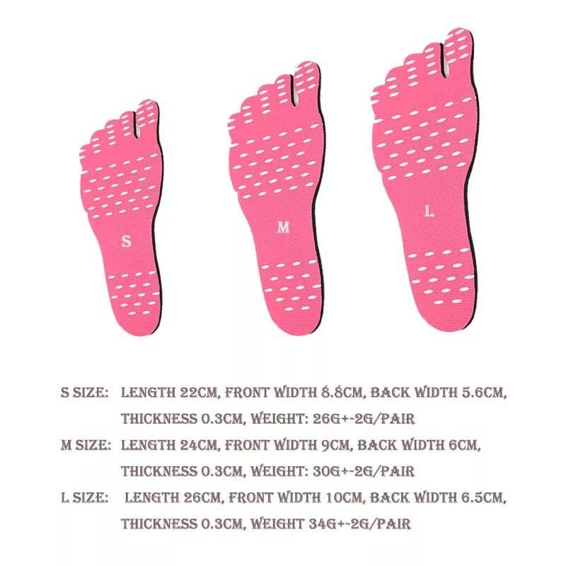 لاصقة القدم بديل حذاء البحر للإستمتاع بالشاطئ بكامل حماية القدم