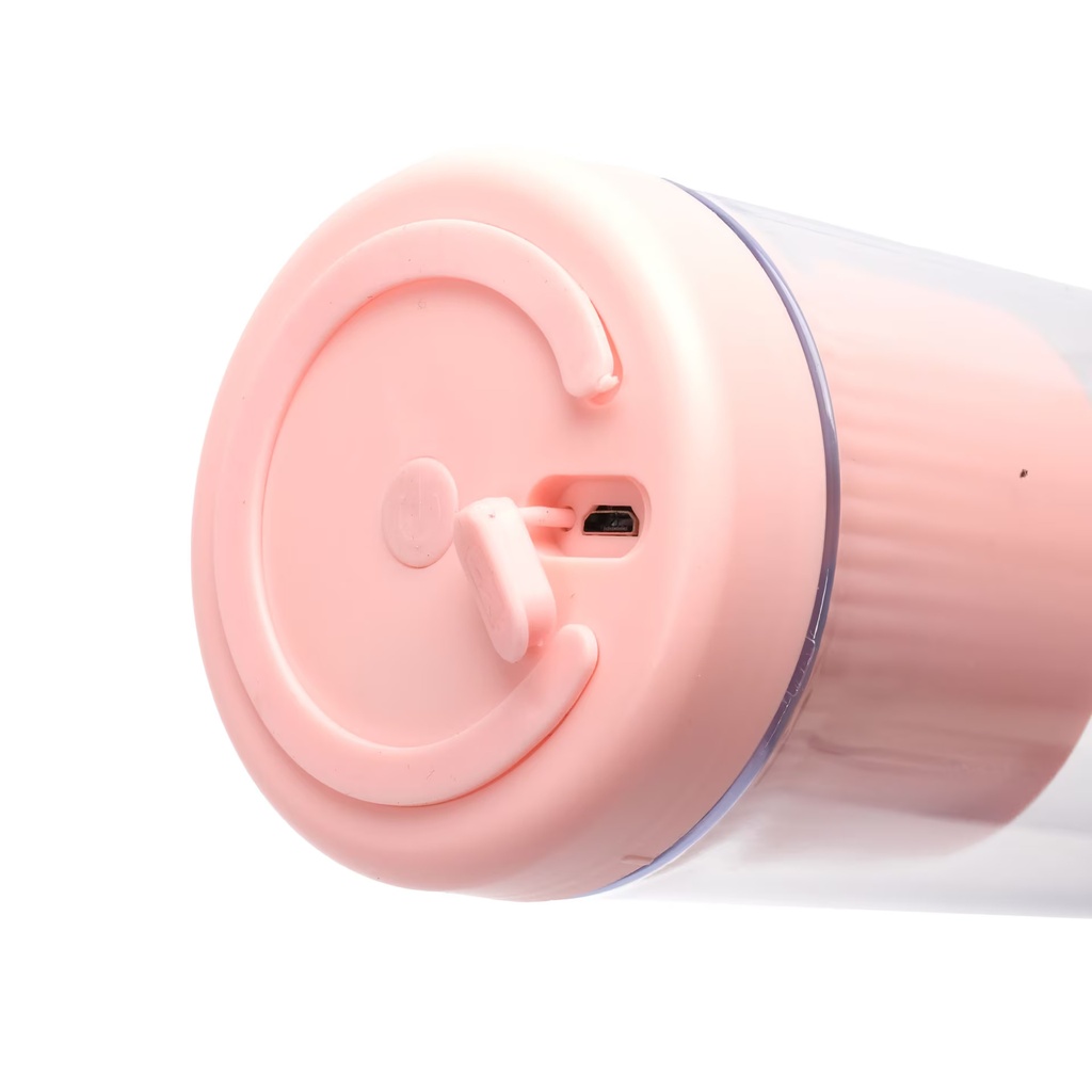 خلاط فواكه وخضروات محمول يو اس بي 420 ملي لعمل العصائر والمشروبات الصحية في الجيم والسفر والرحلات