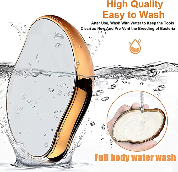 حجر كريستال سحري لازالة شعر الجسم بدون الم للسيدات والرجال