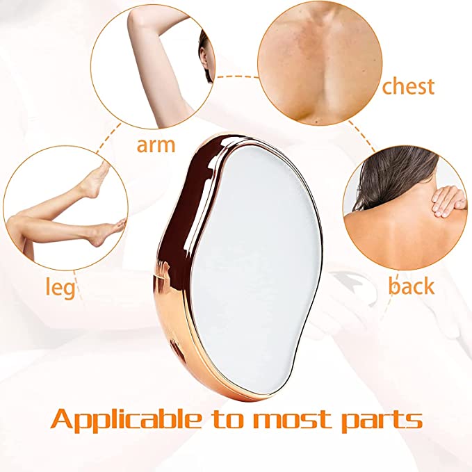 حجر كريستال سحري لازالة شعر الجسم بدون الم للسيدات والرجال