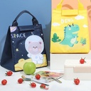 شنطة حفظ الطعام والمشروبات مبطنة بفويل حراري للعمل والدراسة بيد