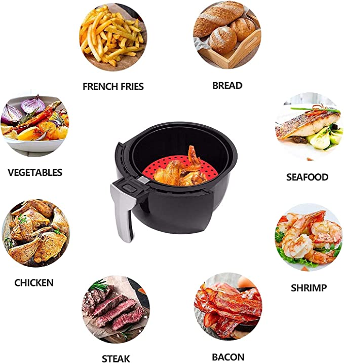 بطانة سيليكون للمقلاة الهوائية غير لاصقة قابلة لاعادة الاستخدام