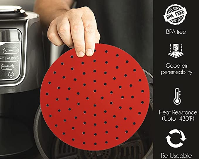 بطانة سيليكون للمقلاة الهوائية غير لاصقة قابلة لاعادة الاستخدام