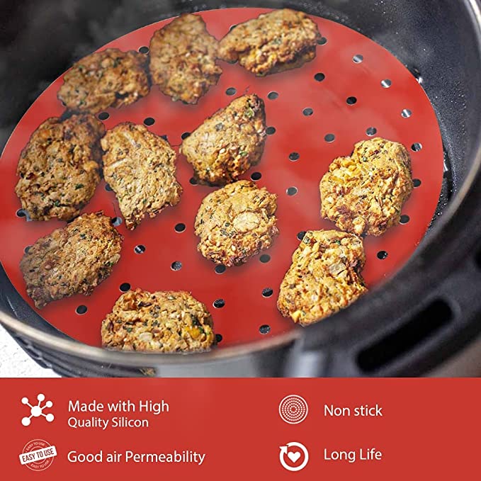 بطانة سيليكون للمقلاة الهوائية غير لاصقة قابلة لاعادة الاستخدام