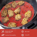 بطانة سيليكون للمقلاة الهوائية غير لاصقة قابلة لاعادة الاستخدام