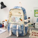 مجموعة شنط 4 قطع للمدارس وحمل متعلقات الاطفال الوان مختلفة