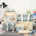 مجموعة شنط 4 قطع للمدارس وحمل متعلقات الاطفال الوان مختلفة