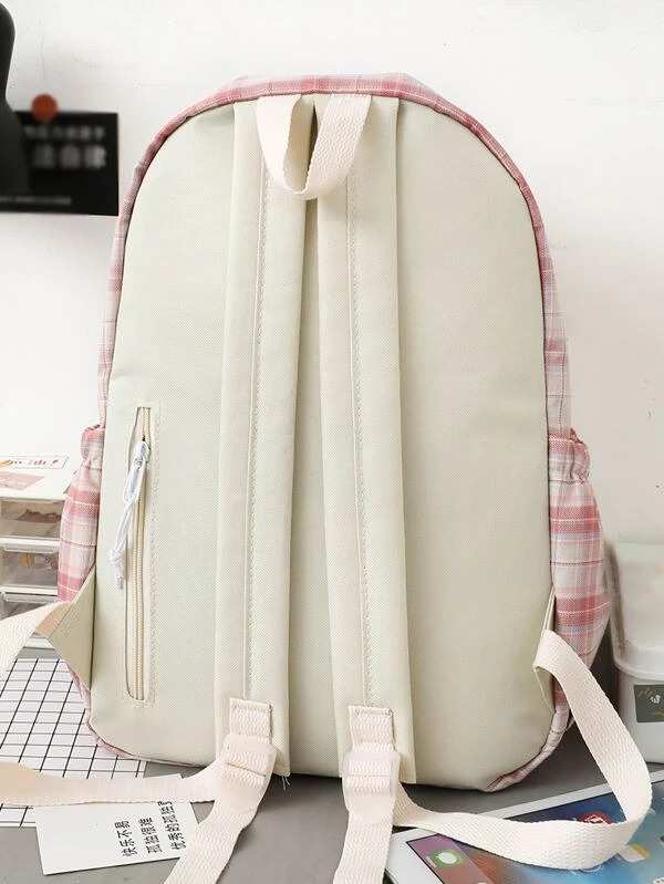 مجموعة شنط 4 قطع للمدارس وحمل متعلقات الاطفال الوان مختلفة