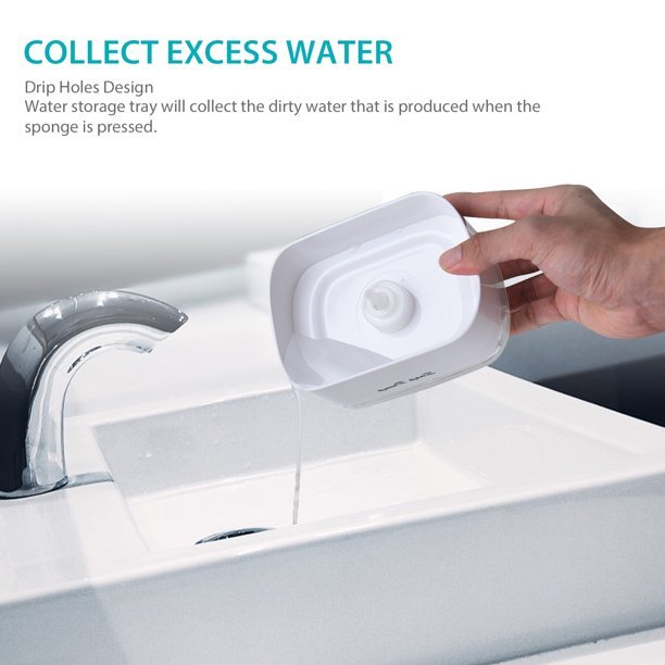 ديسبنسر صابون يدوي لغسيل الصحون والاطباق مع اسفنجة عملي وسهل الاستخدام