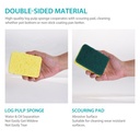 ديسبنسر صابون يدوي لغسيل الصحون والاطباق مع اسفنجة عملي وسهل الاستخدام