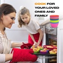 قوالب كب كيك سيليكون غير لاصق 12 قطعة الوان مختلفة