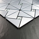 ورق حائط شكل معدني وتربروف بديل الدهانات بلزق دبل فيس قوي لتجديد الديكور