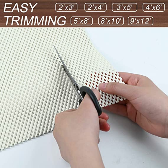 مفرش وبطانة مضاده للانزلاق لتجفيف الاطباق والاواني وللادراج والدواليب قابل للقص والغسيل