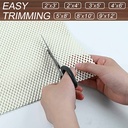 مفرش وبطانة مضاده للانزلاق لتجفيف الاطباق والاواني وللادراج والدواليب قابل للقص والغسيل