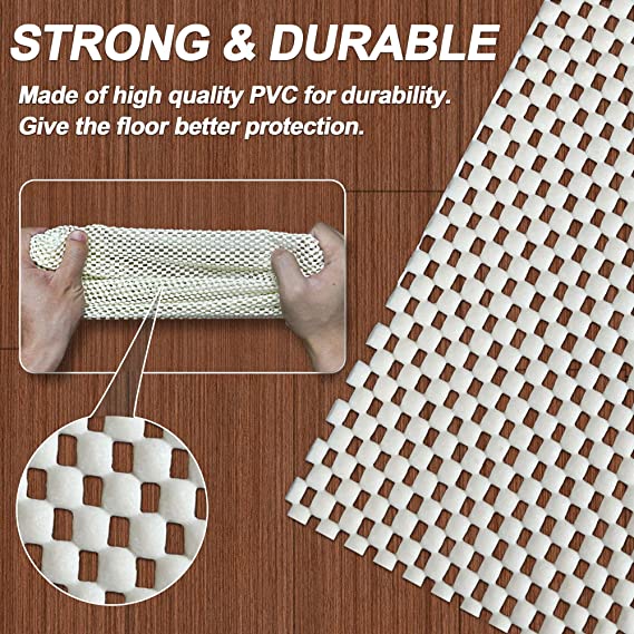 مفرش وبطانة مضاده للانزلاق لتجفيف الاطباق والاواني وللادراج والدواليب قابل للقص والغسيل