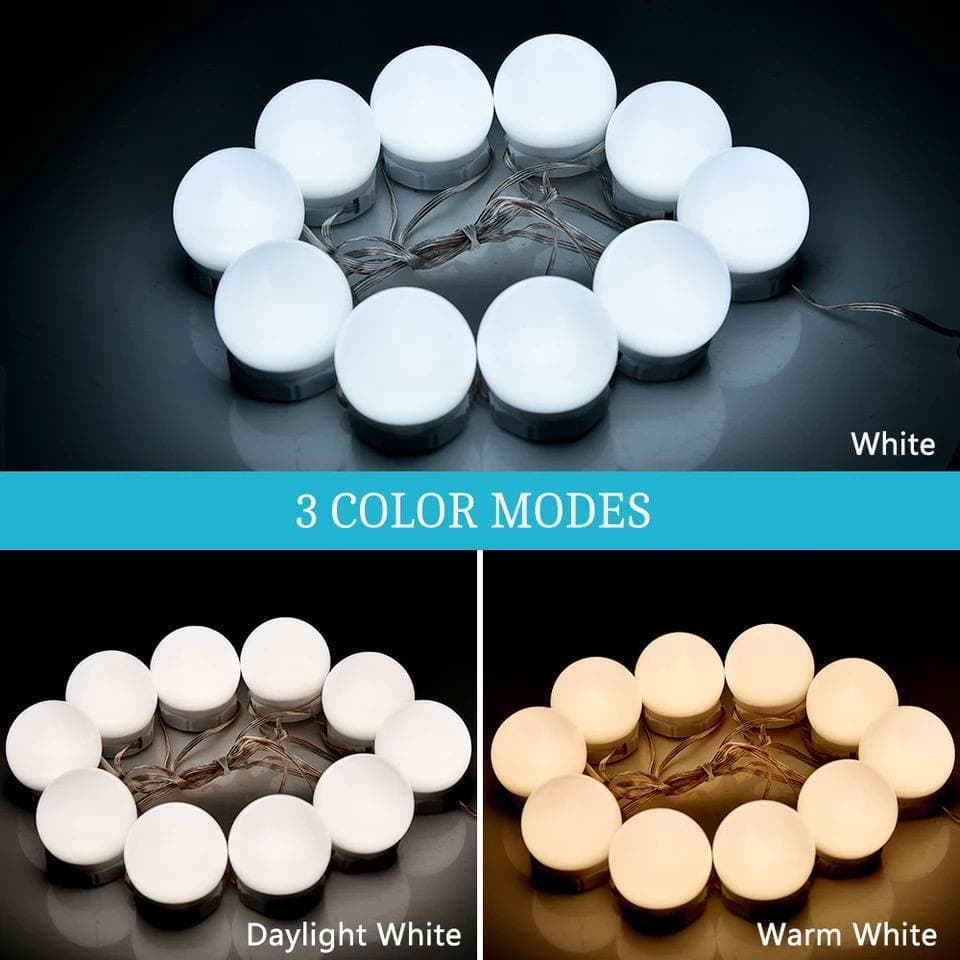 لمبات مراية ليد للتركيب على أي مراية للإضائة المبهرة بثلاث درجات