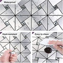 ورق حائط شكل معدني وتربروف بديل الدهانات بلزق دبل فيس قوي لتجديد الديكور